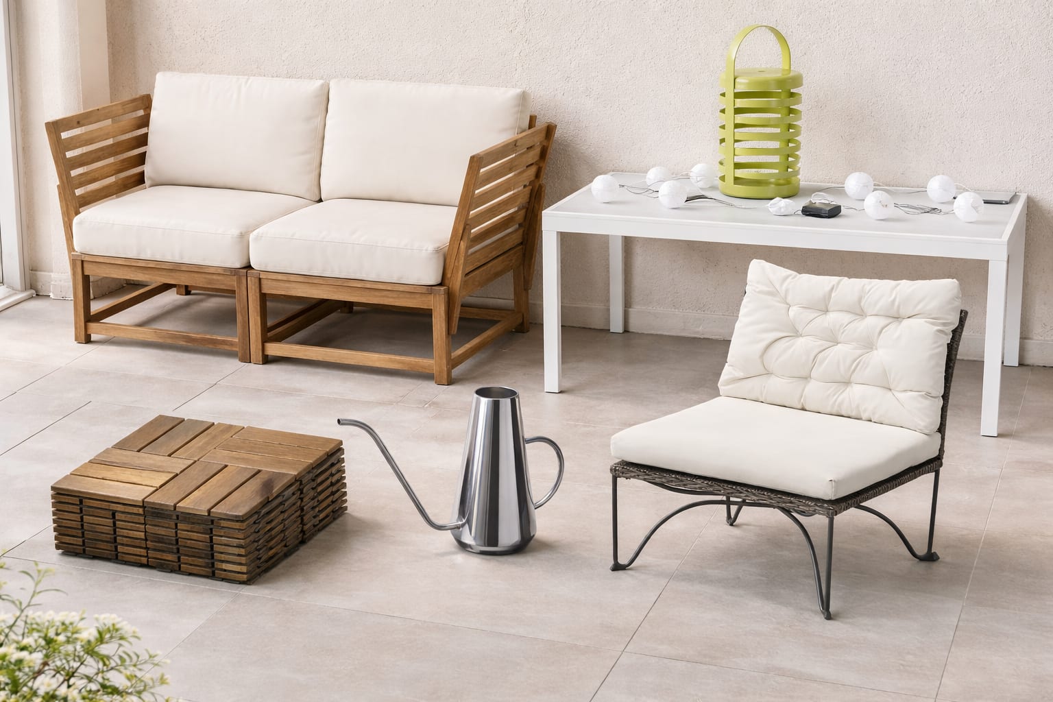 Ce piese IKEA aleg designerii pentru un balcon amenajat cu buget redus