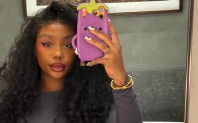 SZA a apărut pe Instagram într o rochie lila cu decolteu până la talie și a propus o formulă ușor de adaptat