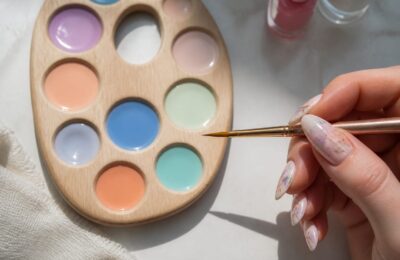 Watercolor nails aduc o manichiură delicată și elegantă care se poate face și acasă