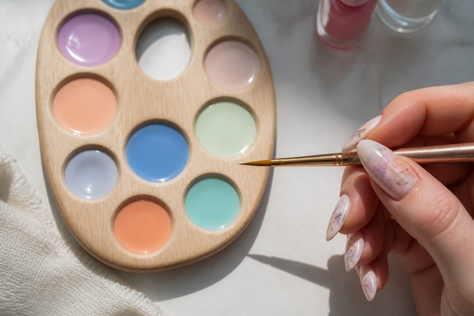 Watercolor nails aduc o manichiură delicată și elegantă care se poate face și acasă