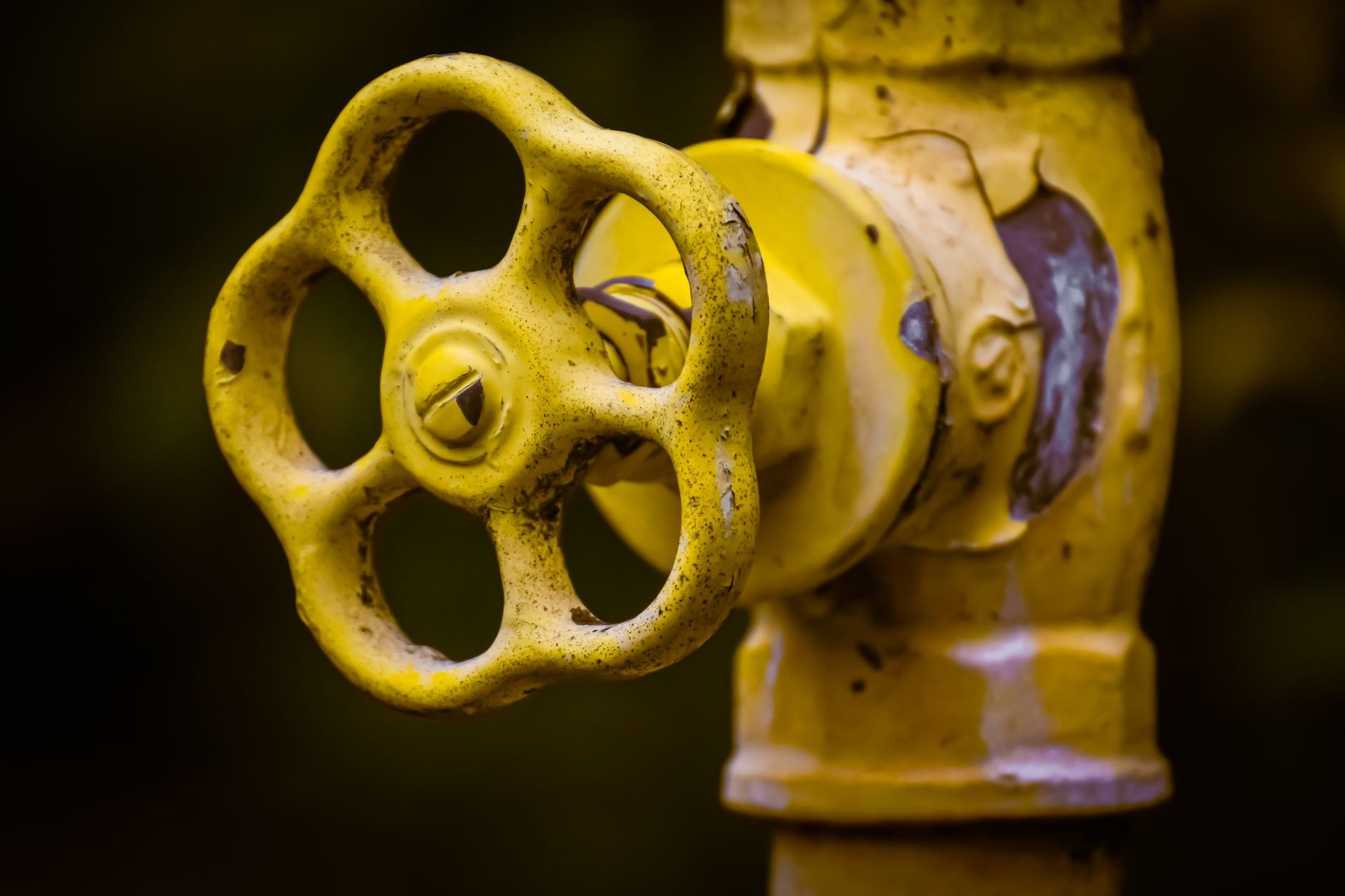 Robinet de gaz pe conductă metalică
